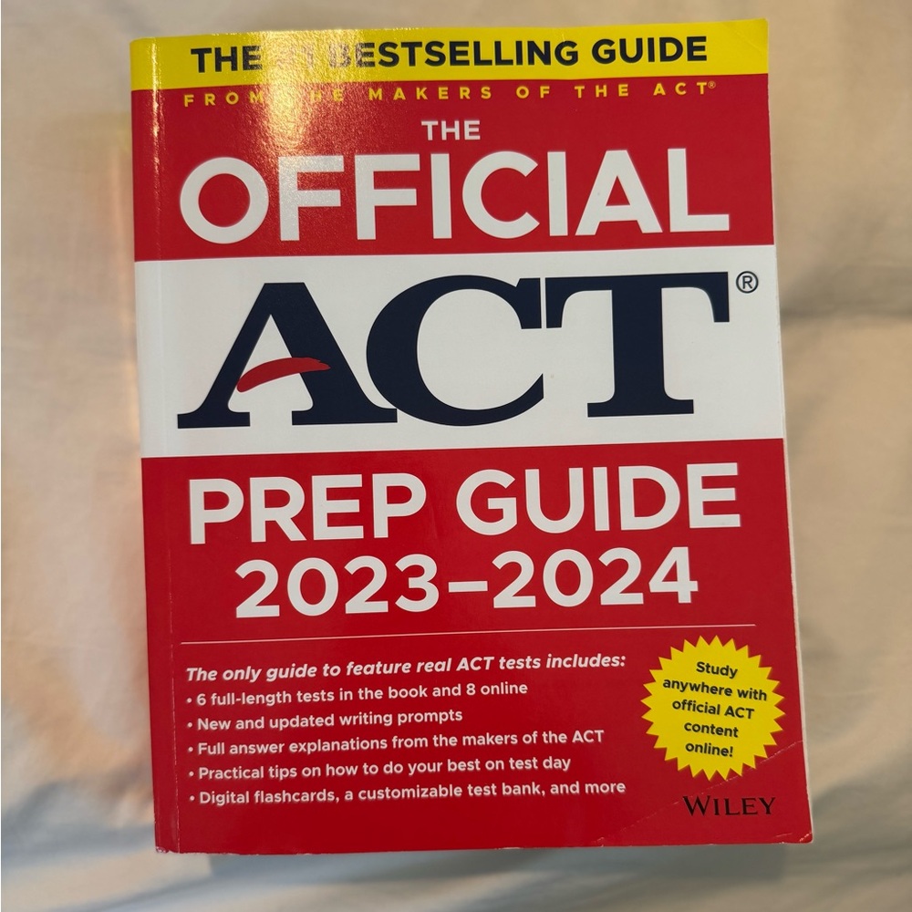 Used “The Official ACT Prep Guide” 2023-2024